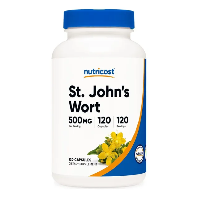 St John's Wort 500mg Nutricost 120 Capsulas Usa 