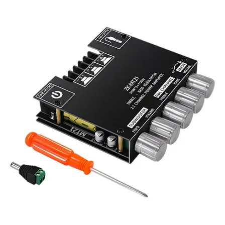 Placa Amplificadora De Subwoofer Estéreo2.1 Zk-mt21bluetooth Preto 200 W