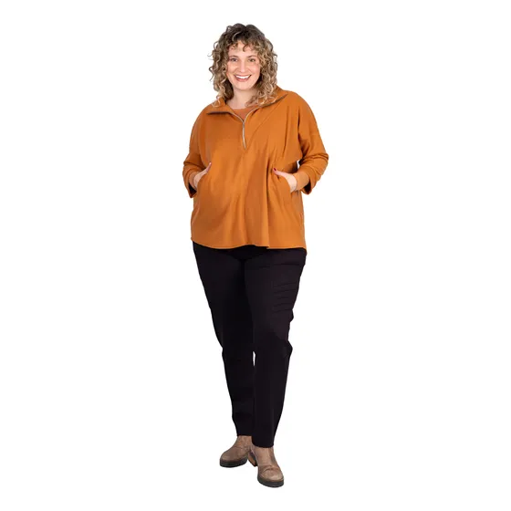 Poncho Con Flecos + Cierre Abrigo Teglio Onara T. Grande