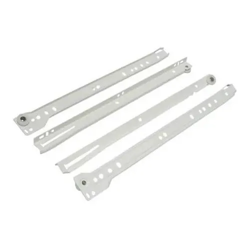 Corredera Blanca Gaveta Riel 45 Cm Con Tornillos