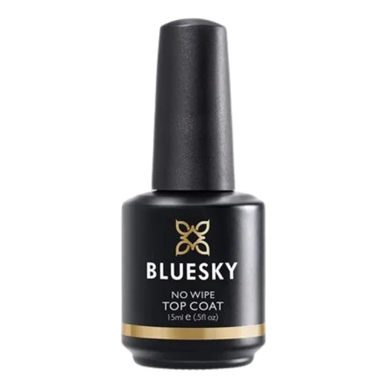 Top Coat No Wipe Bluesky 15 Ml. Color Brillo