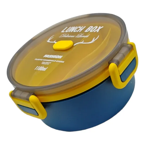 Lunchera Vianda Con Tenedor Y Cuchara 2 Pisos 1100ml 
