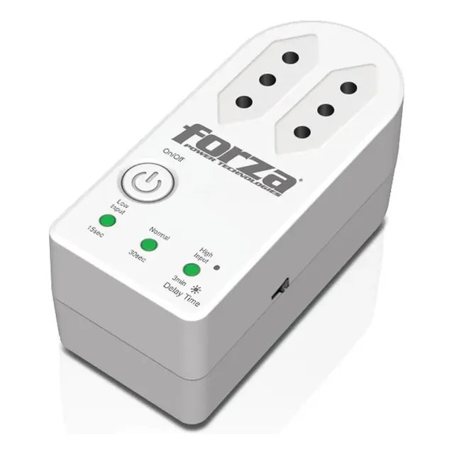 Protector Regulador De Voltaje Forza Fvp-1202b-a 1500w 220v Blanco
