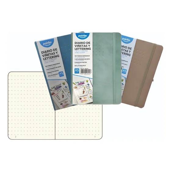 Libreta Cosida Pointer De Viñetas. Bullet Journal Pointer