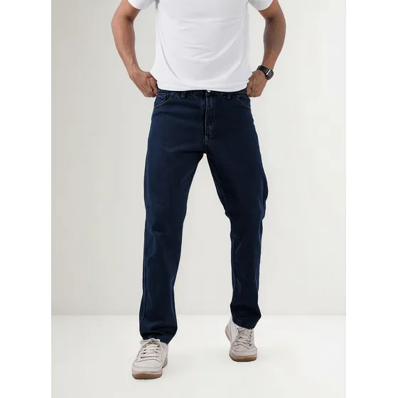 Pantalón Hombre C026 Jeans Denim Clásico Rígido Oxido