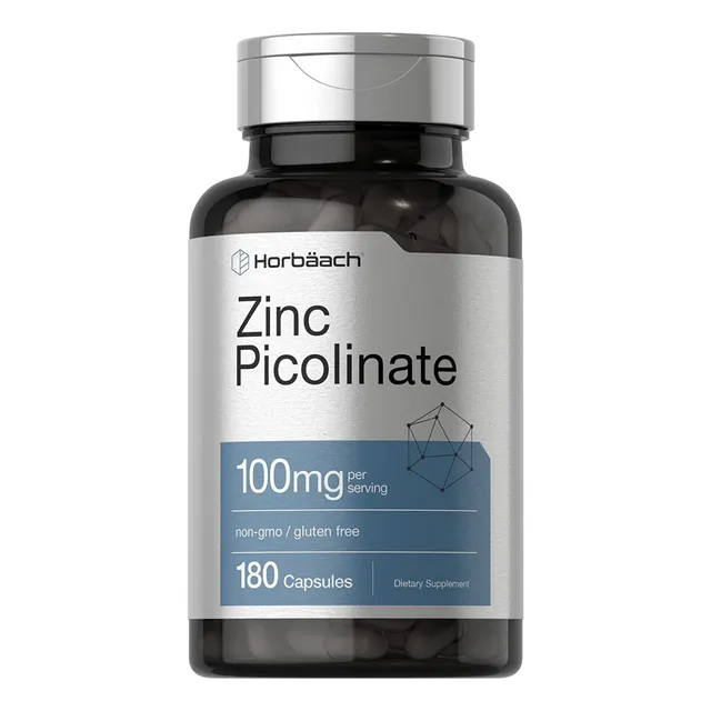 Zinc Picolinate 100 Mg 180 Cápsulas Usa Sistema Inmune