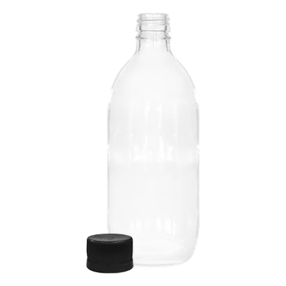 Botella De Vidrio Vinagrero 500cc Con Tapa Plástica