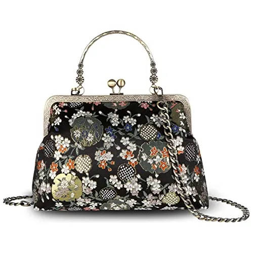 Bolso De Mano De Manija Floral Abuyall Chain Strap Wt8qn