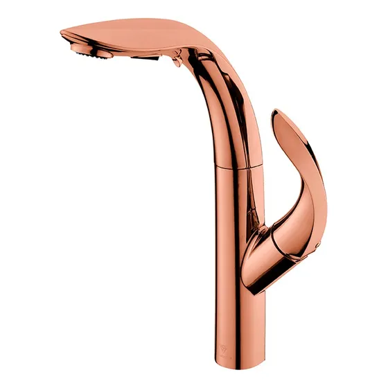 Griferia De Lavamano Foglia Rose Gold Bari