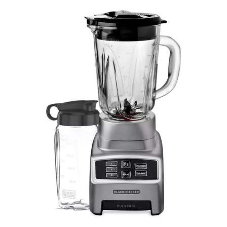 Licuadora Black + Decker Pulverix 3 V 1.5 Lts 700w Croma Plateado Licuadora Black + Decker Pulverix 3 V 1.5 Lts 700w Croma Plateado