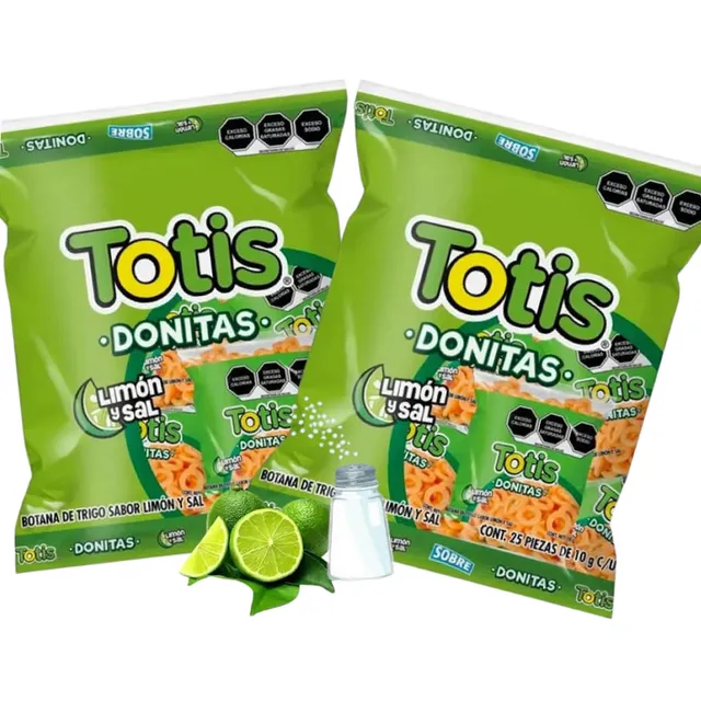 Totis Donitas Sal Y Limón 2 Pack Con 25 Pzas C/u