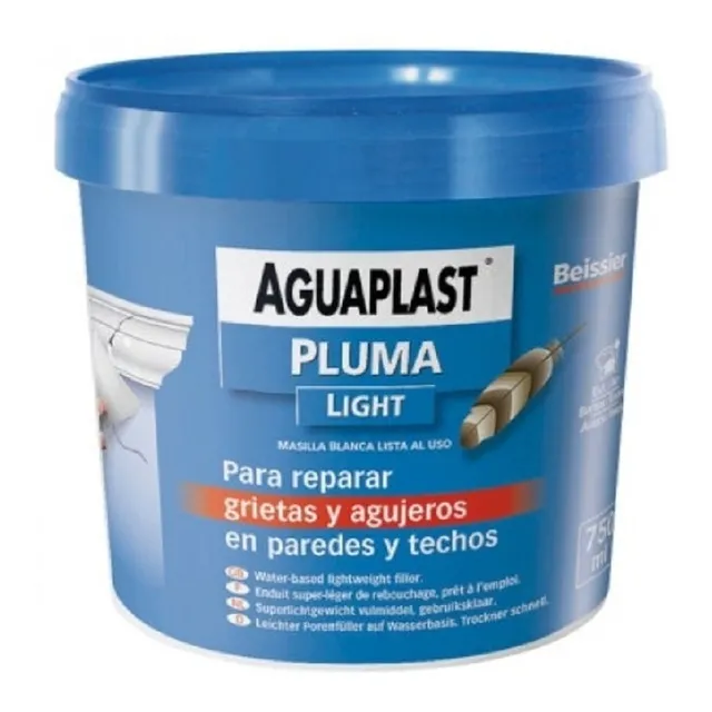 Masilla Pluma Light  750cc Int/ext Grietas Agujeros Paredes 