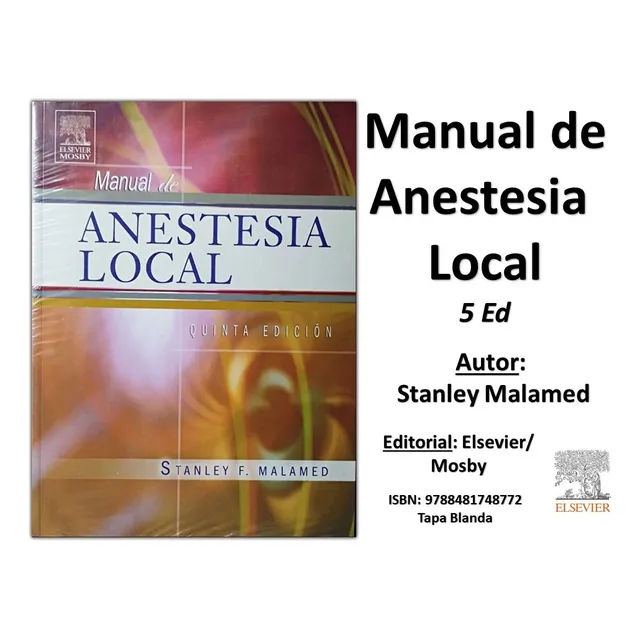 Libro Manual De Anestesia Local 5 Ed Malamed Edit Elsevier
