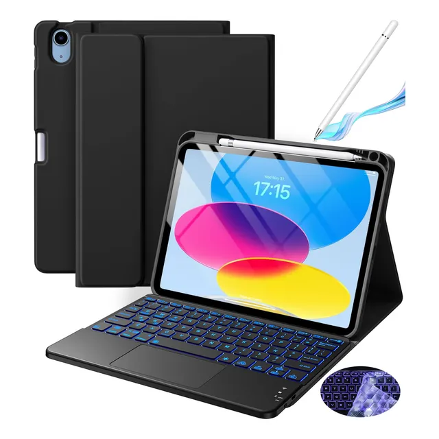 Funda Teclado Táctil +lapiz Para iPad 10a Gen 10.9 Español Ñ