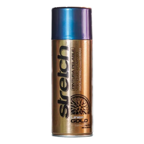 Pintura Aerosol Para Llantas Vinilo Removible 440 Ml Stretch Acabado Tornasolado Color Hyper Blue (azul Violeta)