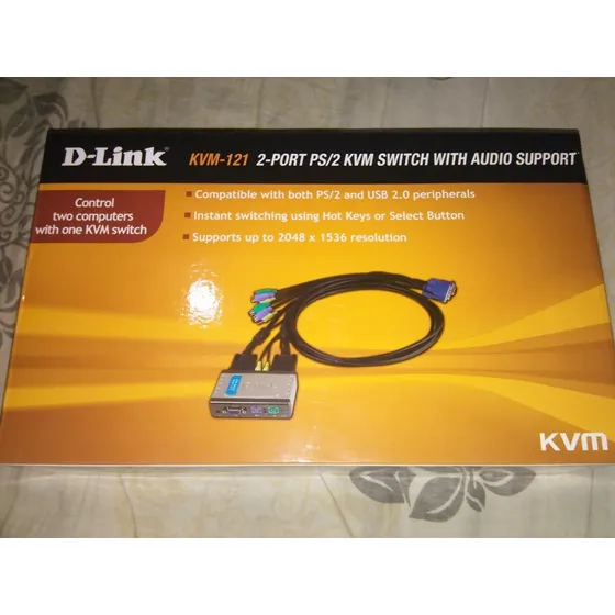 D-link Kvm-121 Ps2 Switch 2p Audio