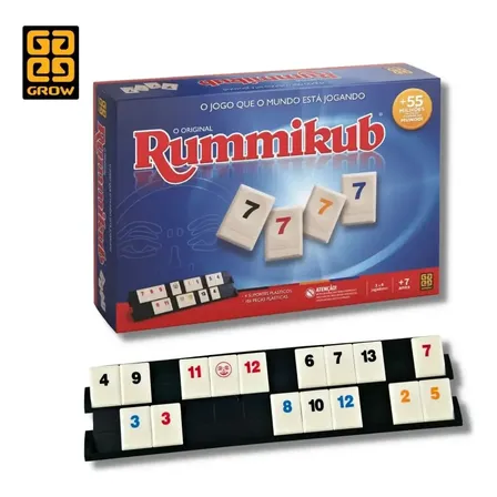 Jogo De Tabuleiro Mesa Rummikub - Grow