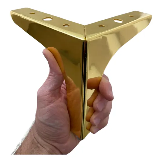 Patas Doradas (oro) Para Muebles Tr13  De 13 Cms Alto