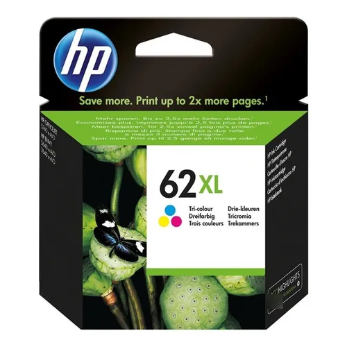 Tinta Hp 62xl Tricolor Alto Rendimiento