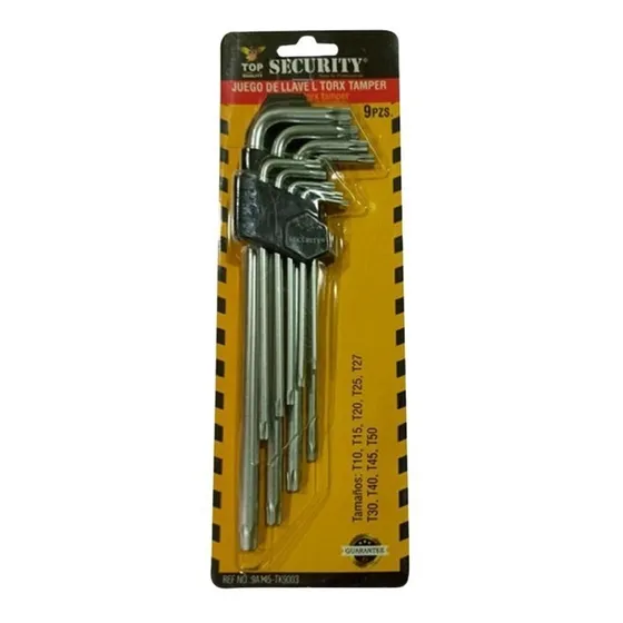 Juego De 9 Piezas Llaves Allen Torx Largas