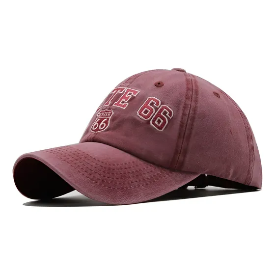 Gorra Beisbol, Gorro Bordado Unisex, Route 66, Importado