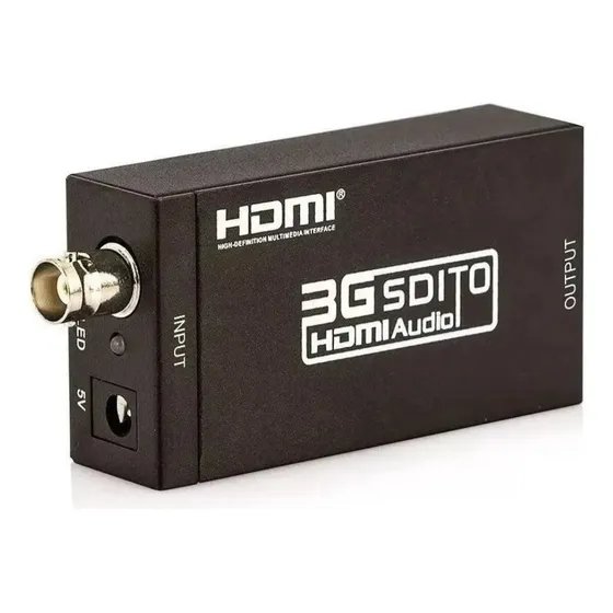 Conversor Adaptador Sd-sdi, Hd-sdi E 3g-sdi Para Hdmi V1.4