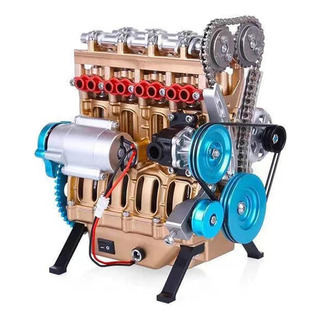 Motor De Coche Totalmente Metálico De Cilindro G, Modelo V8, Motor De Coche Totalmente Metálico De Cilindro G, Modelo V8,