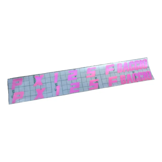 Calco Adhesiva Calcomanía Baccio Px 125 F Rosa No Resinada
