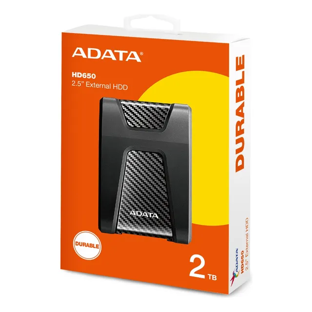 Disco Duro Externo Adata 2tb Negro Ahd650-2tu31-cbk