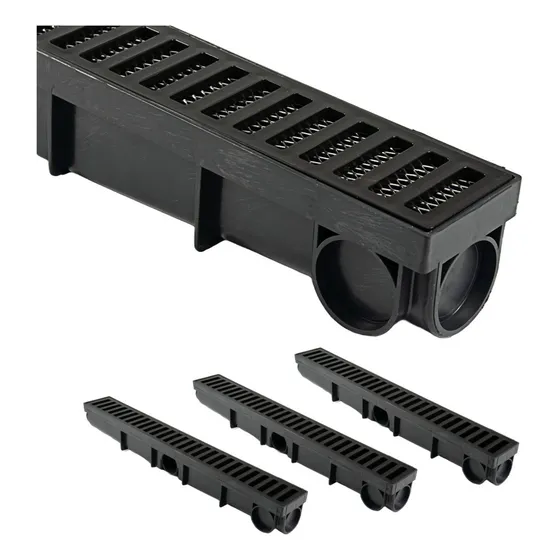 Ralo Linear Piscina Anti Odor Tela Anti Insetos 3un Preto