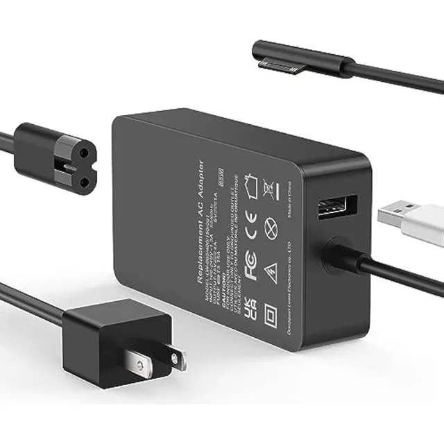 Cargador Surface Pro De 65 W Surface Para Laptop,