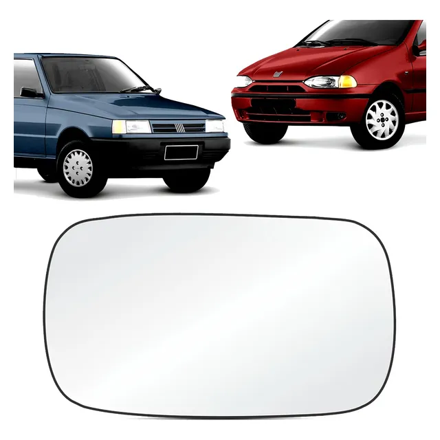 Lente Espelho Retrovisor Palio 1996 1997 1998 A 2000 + Base