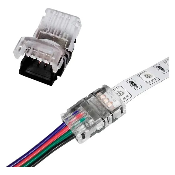 Adaptador Pinza Conector Para Tira De Led Rgb 5050 10mm 