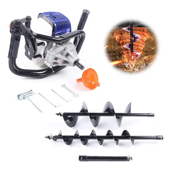 Taladro Ga 52 Cc Broca Barrena 4  8  Barrenador Gasolina