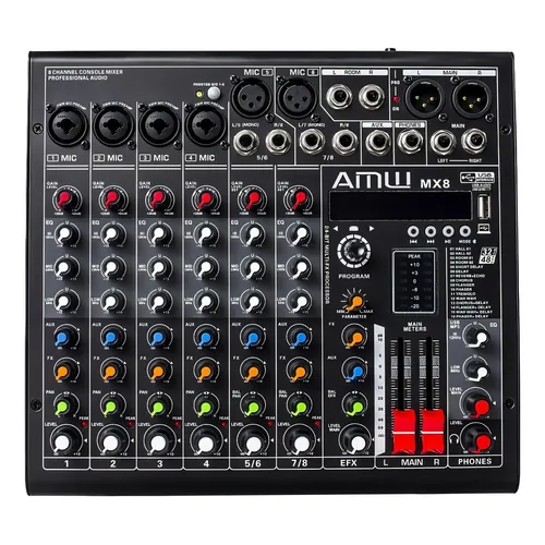Mesa de Som Analógica Mackie Profx6v3 6 Canais USB | Frete grátis