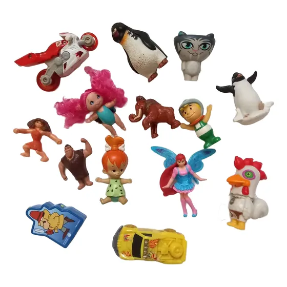 Set De 14 Muñecos Pequeños Coleccion Mc Donalds Burger King
