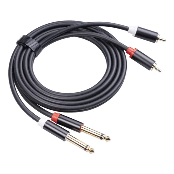 Cable Audio De Interconexión Rca A 1/4 Ts, Mono A Estéreo
