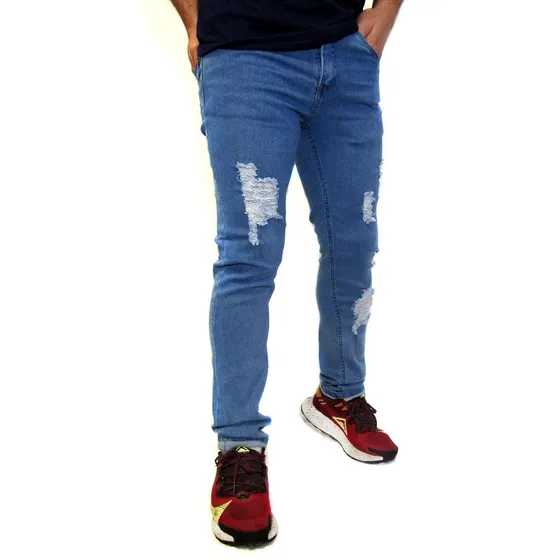 Jeans Stretch Para Caballeros Azules Marca Isle