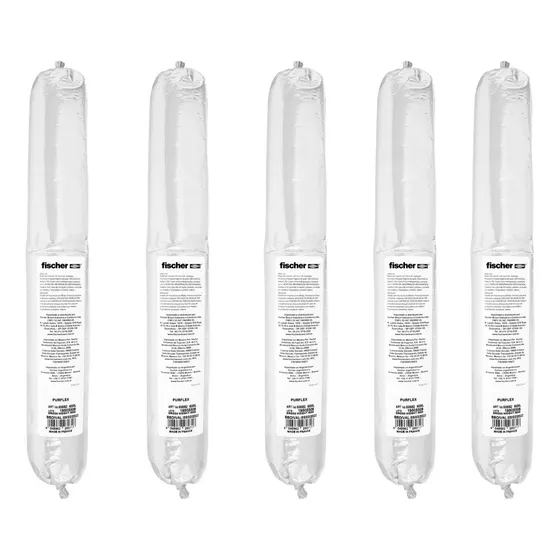 Sellador De Poliuretano Salchicha 5pz  600ml Colores Fischer