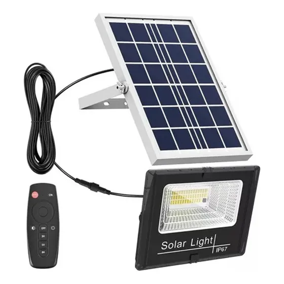 Reflector Recargable Impermeable Led Panel Solar Proyector