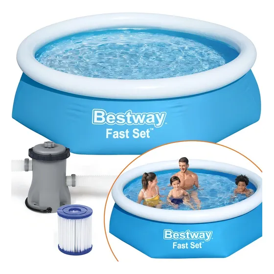 Pileta Inflable Bestway 57450 Fast Set 1880lts 244x61cm