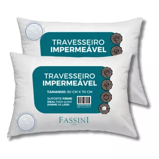 2 Travesseiros Antialérgico Impermeåvel 50x70 Lavåvel 2 Travesseiros Antialérgico Impermeåvel 50x70 Lavåvel