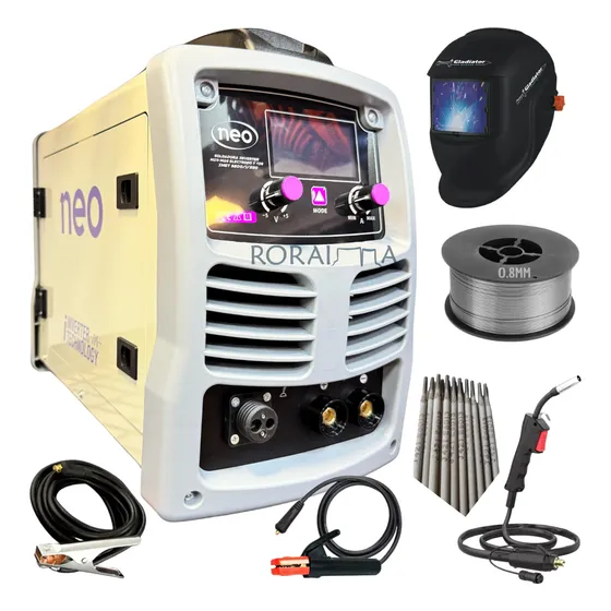 Maquina Soldadora Mig Neo 200a+alambre, Electrodo Y Careta