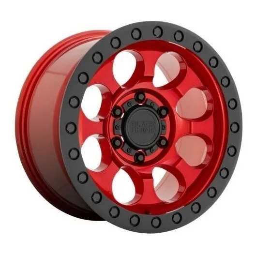 Rin Black Rhino Riot Rojo Con Negro 17x9 6x139 Offset -18