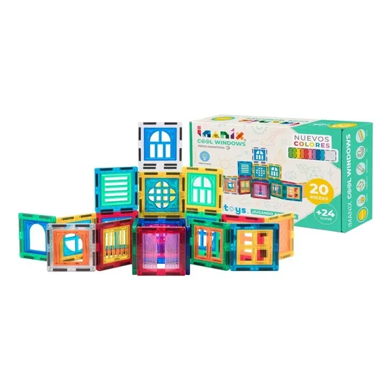 Imanix Cool Windows - 44 Pz - Juegos Magnéticos - Braintoys