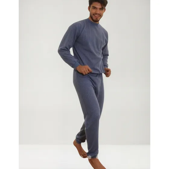 Pijama De Hombre Invierno Yacard Abrigado