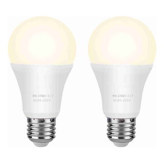 2 Focos Led Sensor De Encendido/apagado Automático E26/e27 2 Focos Led Sensor De Encendido/apagado Automático E26/e27