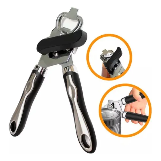 Destapador Abrelatas 2 En 1 Multifuncion Acero Inoxidable