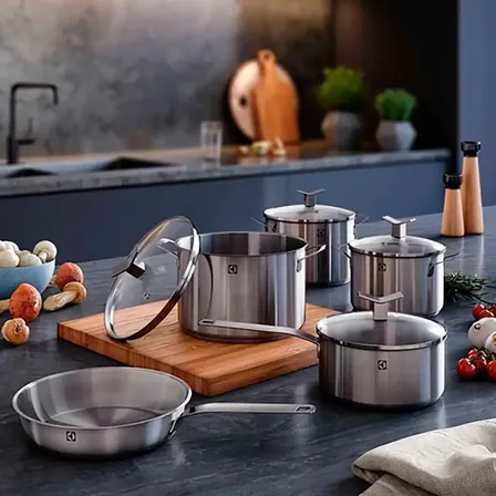 Conjunto De Panelas Inox Electrolux Inox