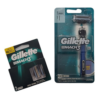 Kit Aparelho De Barbear Gillette Mach3 Sensitive Kit Aparelho De Barbear Gillette Mach3 Sensitive